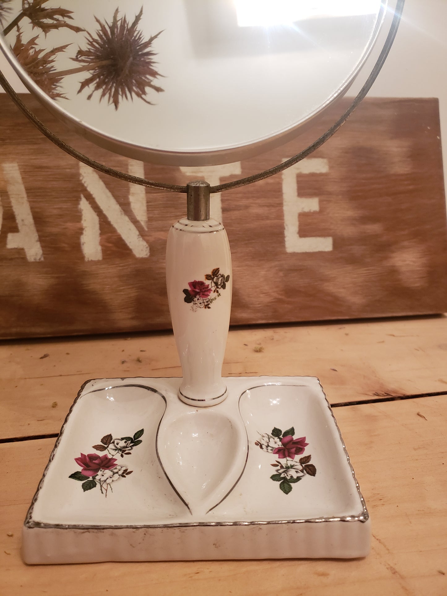 BROCANTE Miroir vintage double face