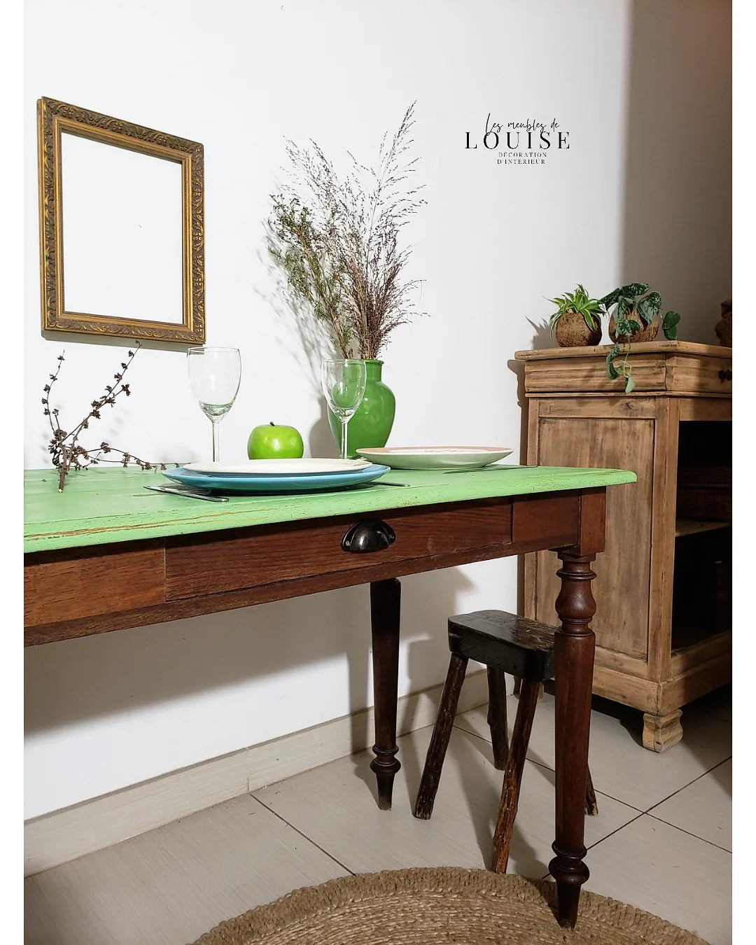 ANCIENNE TABLE GREEN