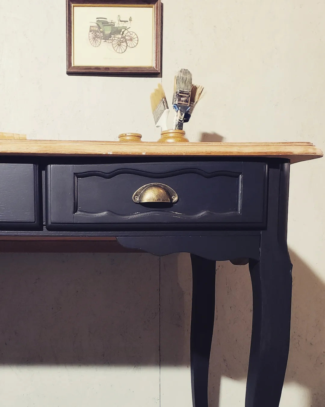 BUREAU NOIR/BOIS