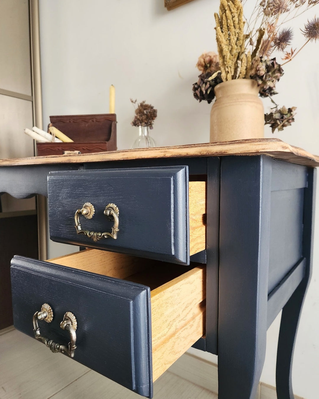 BUREAU BLUE/BOIS