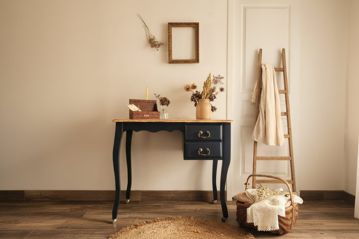 BUREAU BLUE/BOIS