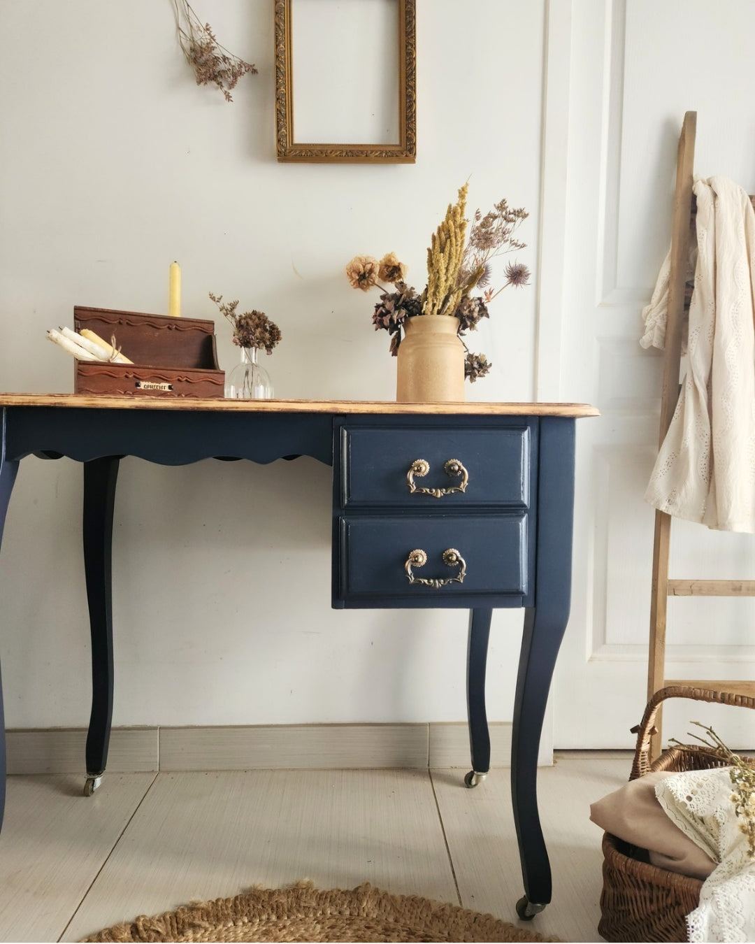 BUREAU BLUE/BOIS